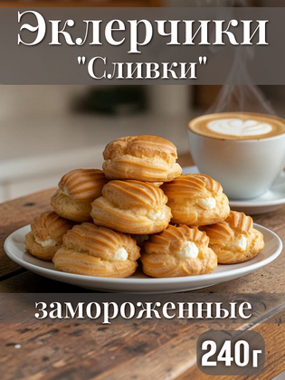 Эклерчики Сливки замороженные, 0,240 г